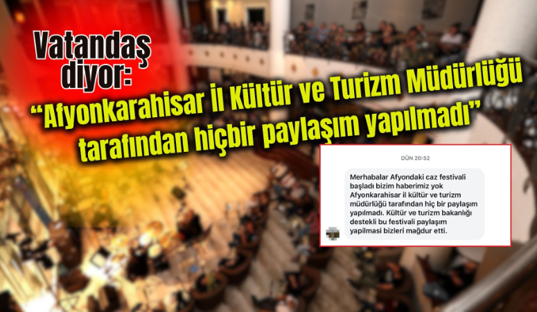 Afyonkarahisar’da düzenlenen caz festivaline ilişkin vatandaşlardan gelen tepkiler dikkat çekti.
