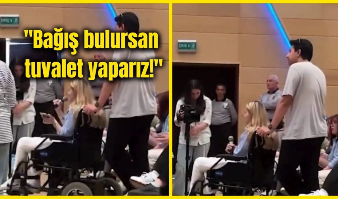 Kocaeli Üniversitesi'nde düzenlenen bir etkinlikte, engelli bir öğrencinin erişim konusundaki