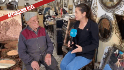 Afyonkarahisar'da 57 yılı aşkın süredir demircilik ve bakır işleme sanatıyla