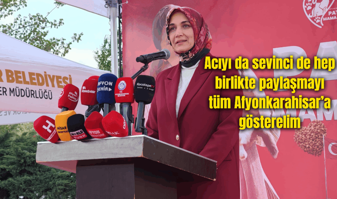 Afyonkarahisar Belediyesi tarafından hayata geçirilen Patiköy Mama Tesisi’nin açılışında konuşan