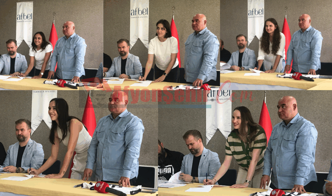 Afyon Belediye Yüntaş’ın yeni transferleri imzalarını attı! Türkiye Voleybol 1. Ligi'nde mücadele edecek olan Afyon Belediye Yüntaş