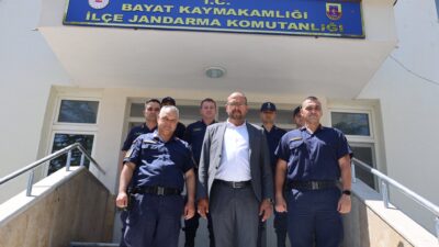 Bayat Belediye Başkanı Halil İbrahim Bodur, Jandarma Teşkilatı’nın 186. kuruluş