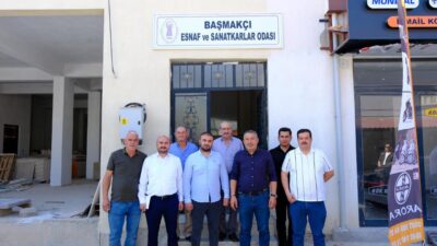 Dinar Belediye Başkanı Veysel Topçu, Başmakçı Esnaf ve Sanatkarlar Odası