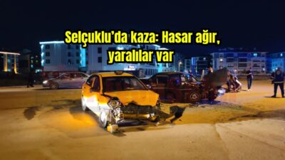 Afyonkarahisar’ın Uydukent Selçuklu Mahallesi’nde sürat nedeniyle meydana gelen trafik kazasında