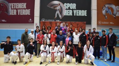 Tınaztepe Spor Salonu’nda gerçekleştirilen TaekwondoAnalig İl Seçmeleri, yoğun katılım ve