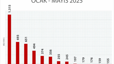 Ticaret Bakanlığına bağlı faaliyet gösteren serbest bölgeler, 2025 yılı mayıs