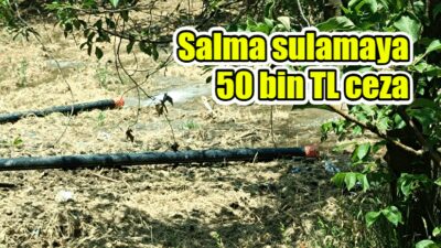 Afyonkarahisar’ın Çay ilçesinde, belediye ekiplerince yapılan denetimlerde salma sulama yaptığı
