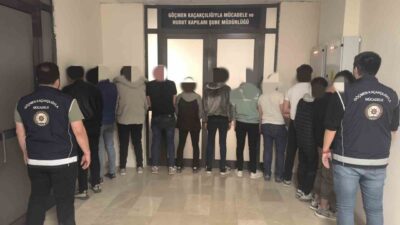 Afyonkarahisar’da polis tarafından iki farklı adrese yapılan baskında 9 düzensiz