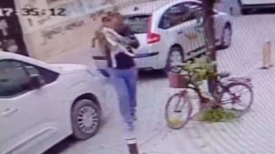 Eskişehir’de bir sokakta kucağındaki köpeği yere sertçe fırlatan şüpheli, Çevre,