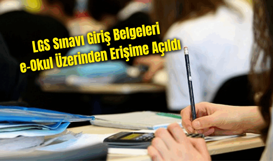 MEB, 15 Haziran'daki LGS sınavına ait giriş belgelerinin e-Okul sistemi