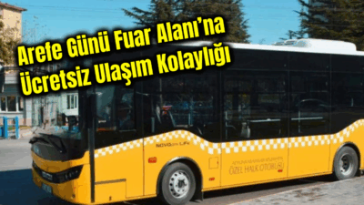 Afyonkarahisar Belediyesi, 5 Haziran 2025 Perşembe, Arefe Günü dolayısıyla vatandaşların
