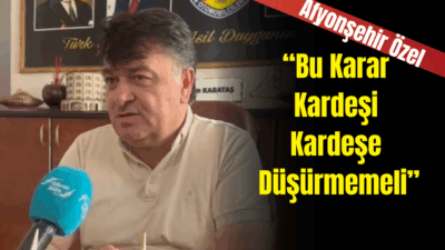 Afyonkarahisar Şoförler ve Otomobilciler Odası Başkanı İbrahim Karataş, köy minibüslerinin