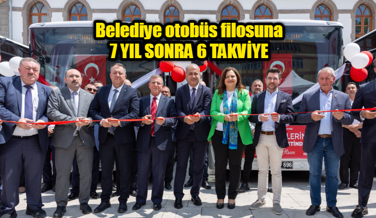 Afyon Belediyesi ulaşım filosuna 6 otobüsün katıldığı törende konuşan Başkan