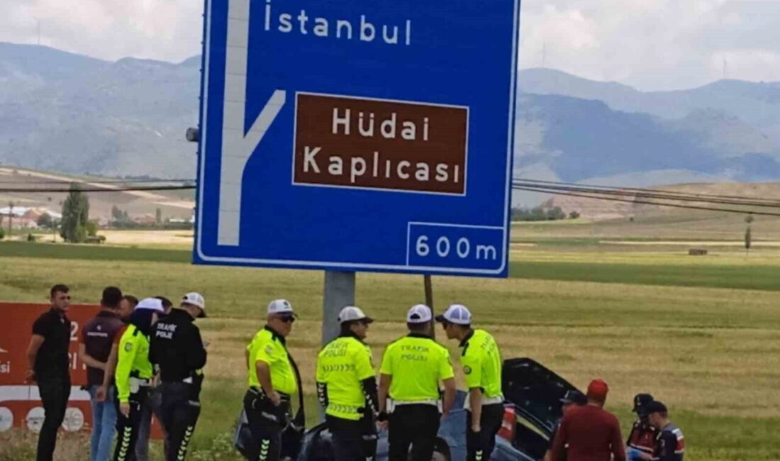 Afyonkarahisar’da şarampole girip yön tabelasına çarpan otomobilde hastaneye kaldırılan yaralılardan