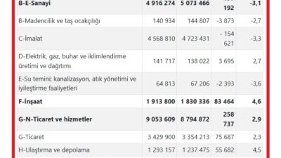 TÜİK rakamlarına göre,2024 yılının mayıs ayında ücretli çalışan sayısı 15