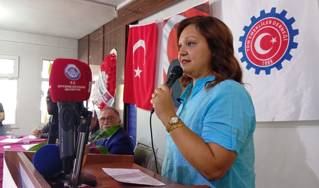 Afyonkarahisar Belediye Başkanı Burcu Köksal, Tüm Emekliler Derneği Genel Kurulu’nda