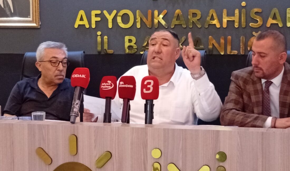 İYİ Parti Afyonkarahisar İl Başkanlığı’nın haftalık olağan basın toplantısı, İl