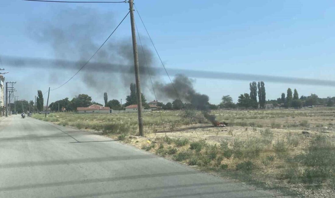 Eskişehir’de otluk arazide çıkan ve ekiplerin harekete geçmesine sebep olan