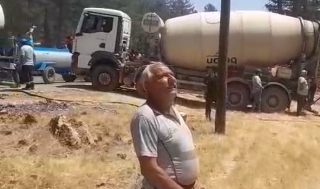 Bursa’nın Harmancık ilçesinde çıkan yangına müdahale eden Emet Sülye köyünden