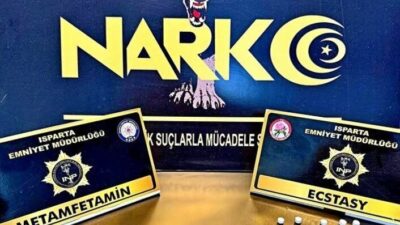 Isparta girişinde Narkotik Suçlarla Mücadele ekipleri tarafından yapılan operasyonda 32