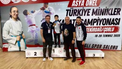Tekirdağ’ın Çorlu ilçesinde düzenlenen Asya Önel Minikler Türkiye Karate Şampiyonası’nda