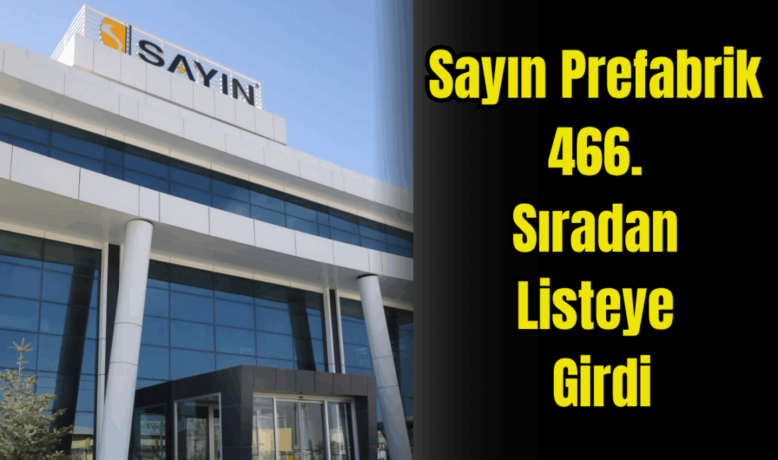 İstanbul Sanayi Odası tarafından açıklanan “Türkiye’nin 500 Büyük Sanayi Kuruluşu