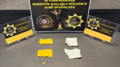 Afyonkarahisar İl Emniyet Müdürlüğü görevlilerince uygulama noktasında durdurulan bir otobüs