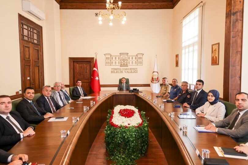 Bilecik Valisi Faik Oktay Sözer başkanlığında, il genelindeki güvenlik ve