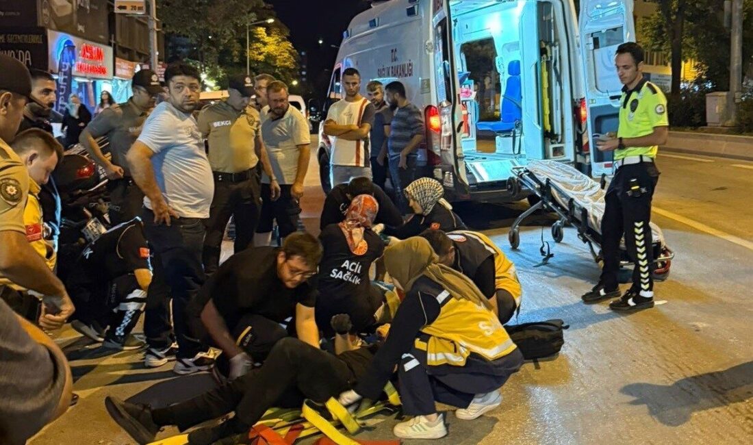 Bilecik’te seyir halinde motosiklet ile motorlu bisikletin çarpışması sonucu meydana