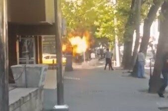 Eskişehir’de elektrik panosunun patlaması sonucunda çıkan yangın, çevredeki vatandaşların ve