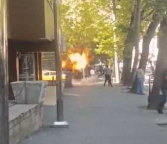 Eskişehir’de elektrik panosunun patlaması sonucunda çıkan yangın, çevredeki vatandaşların ve