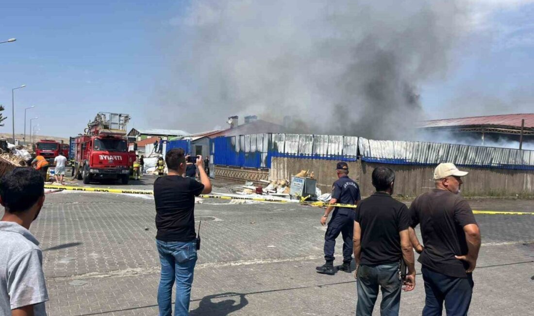 Eskişehir’de bir geri dönüşüm deposunda çıkan yangın yanında bulunan 3