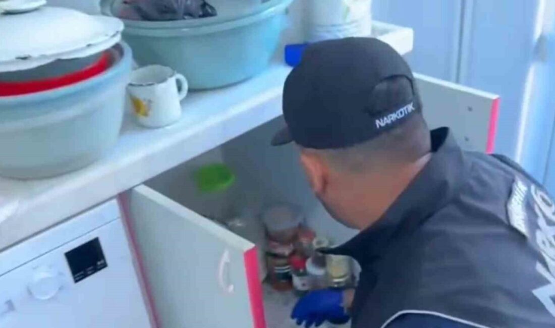 Eskişehir’de polis ekiplerince yapılan uyuşturucu operasyonunda farklı tür, miktar ve