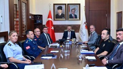 Eskişehir’de ilgili kurum yöneticilerinin katılımıyla düzenlenen İl Güvenlik ve Asayiş