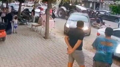 Eskişehir’de çarptığı 2 yayayı kepçeye alan ve 5 araca çarpan