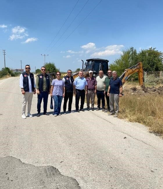 Bilecik’in Bozüyük ilçesinde, Kandilli köyünde yürütülen altyapı çalışmaları kapsamında Bozüyük