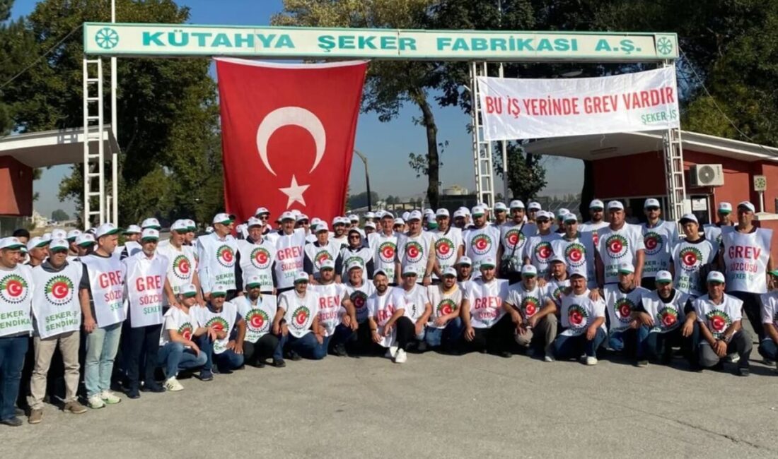 Kütahya Şeker Fabrikası’nda çalışan işçiler, toplu iş sözleşmesi görüşmelerinde zam