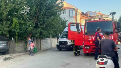 Kütahya’nın Tavşanlı ilçesinde, çatı katından duman çıktığı ihbarı üzerine harekete