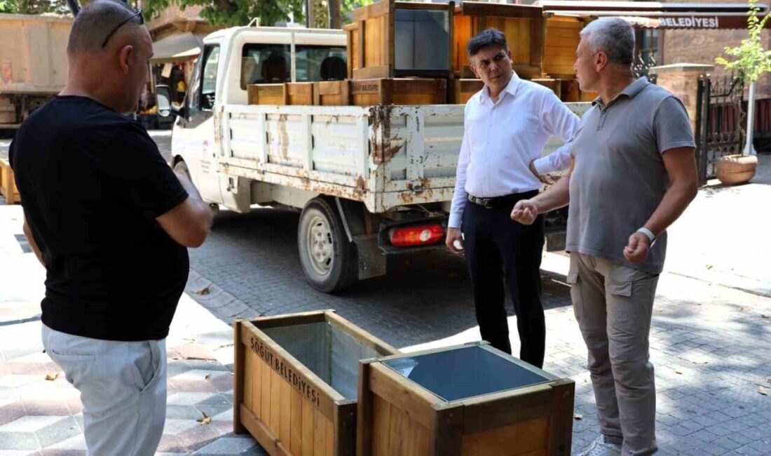 Bilecik’in Söğüt ilçesinde çevre düzenlemeleri hız kesmeden sürüyor. İstiklal Caddesi’nde