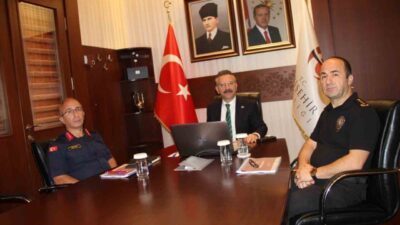Vali Hüseyin Aksoy, Temmuz Ayı Güvenlik Bilgilendirme Toplantısı’nda, güvenlik alanında