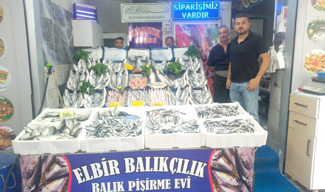 Afyonkarahisar’da balık tezgahları, Karadeniz ve Ege’nin bereketli sularından gelen çeşit