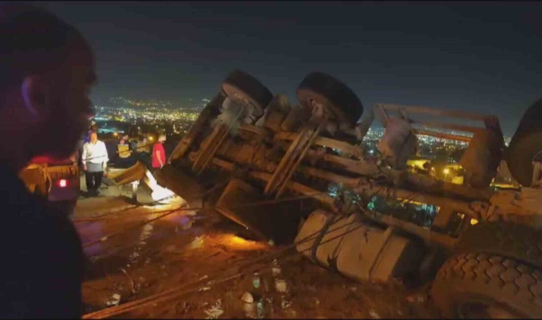 Hatay’da freni patlayarak devrilen kamyonun sürücüsü kazanın ardından kayıplara karıştı.