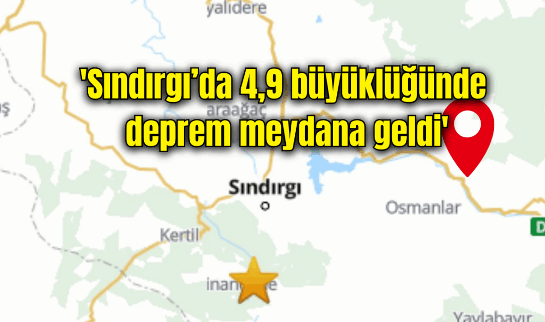 İçişleri Bakanı Ali Yerlikaya, Balıkesir'in Sındırgı ilçesinde meydana gelen 4,9