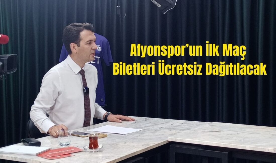 Afyonspor’un sezonun ilk maçına taraftarlar ücretsiz katılacak.