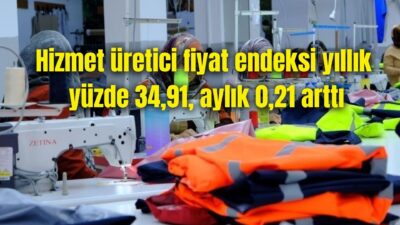 Türkiye İstatistik Kurumu (TÜİK) tarafından açıklanan verilere göre, hizmet üretici