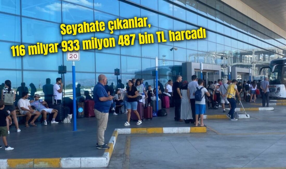 Türkiye’de ikamet eden yaklaşık 14 milyon kişi seyahate çıktı TÜİK tarafından açıklanan 2. çeyrekte hane halkı yurt içi turizm