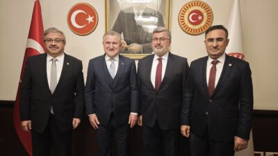 AK Parti Afyonkarahisar Milletvekili İbrahim Yurdunuseven, Ali Özkaya ve Hasan