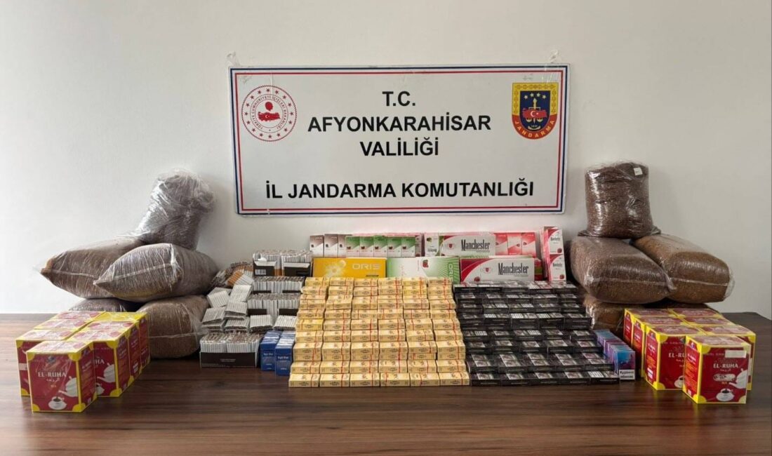 Afyonkarahisar İl Jandarma Komutanlığı, kaçakçılıkla mücadeleye yönelik çalışmalarını sürdürüyor. Bu