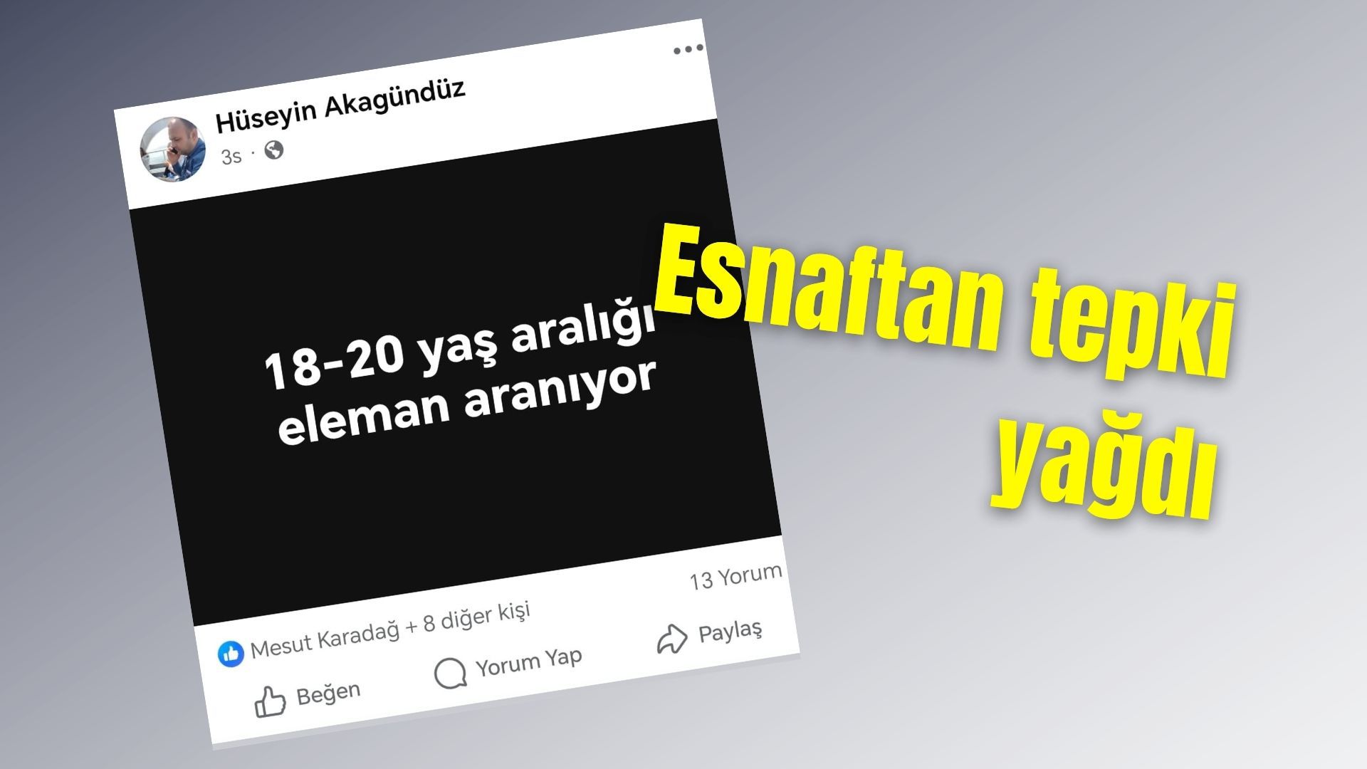 Afyonkarahisar Madeni Sanatkârlar Odası Yönetim Kurulu Üyesi Hüseyin Akagündüz, bugün