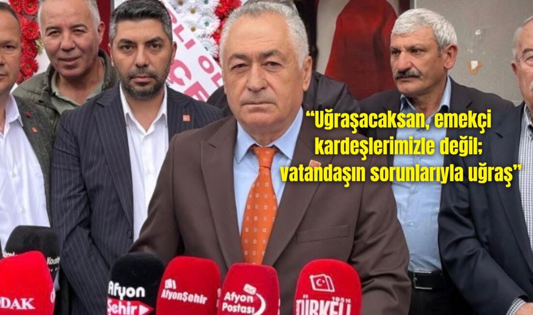 Cumhuriyet Halk Partisi (CHP) Afyonkarahisar İl Başkanı Hasan Karadeniz, AK